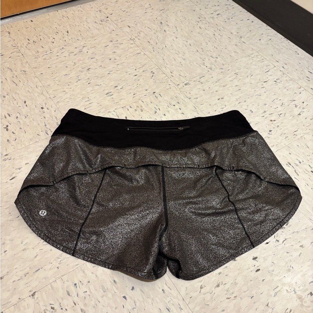 Lululemon Speedup Size 10 Black and Silver - Picture 2 of 6